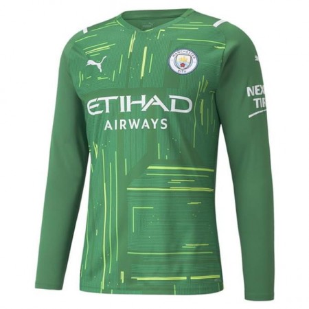 Billiga Fotbollströjor Manchester City Målvakt Borta tröja 2021/22 Långärmad